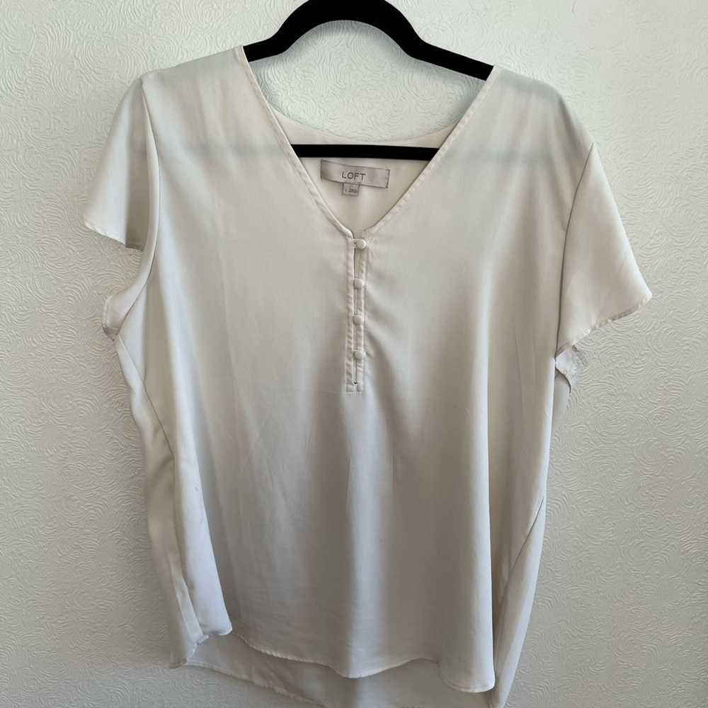 Loft Flutter Sleeve Blouse